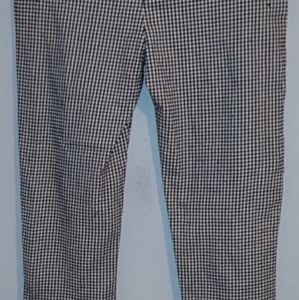 Back and white checkered pants